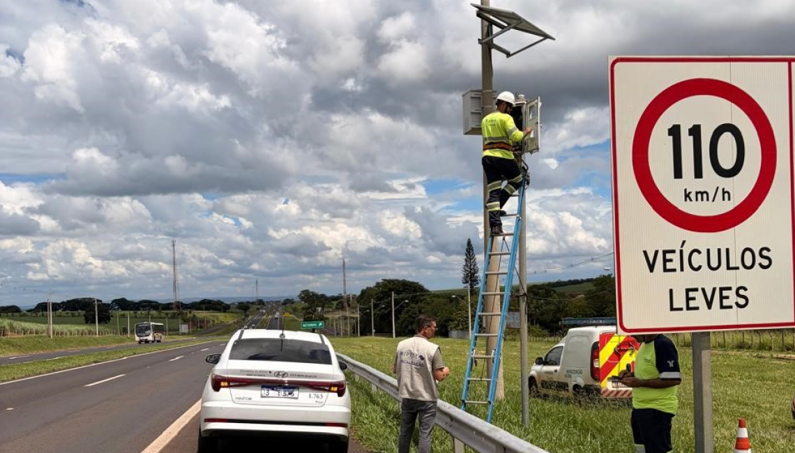 Em Brodowski, Ipem-SP verifica radar na rodovia SP-334